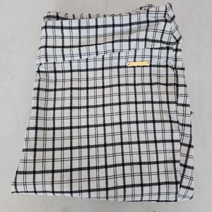 Counterparts White and Black Plaid Pants Petite Large